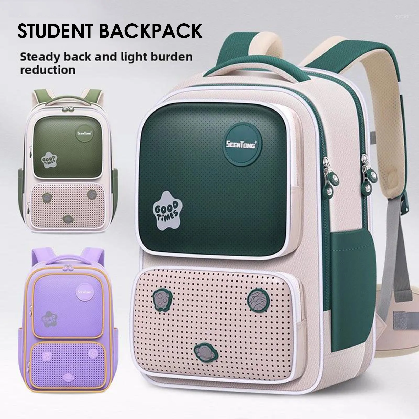 

Cloud Design Backpack for Students Lightweight Durable School Bag with Multiple Pockets Waterproof Polyester Fabric for Boys