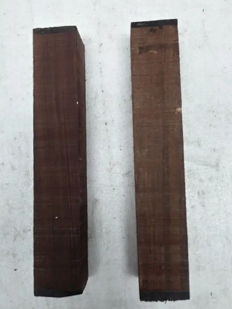 2 Pack Set, 2” x 12” Rosewood Pool Cue Blanks, Turning Wood, Gun Knife Scales