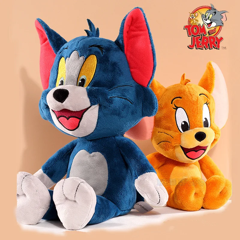 Anime Tom And Jerry Pluszowa zabawka Kreskówka Figurki filmowe Kot Mysz Śliczne pluszowe wypchane zwierzę Lalka Zabawki dla dzieci Prezent Darmowa wysyłka
