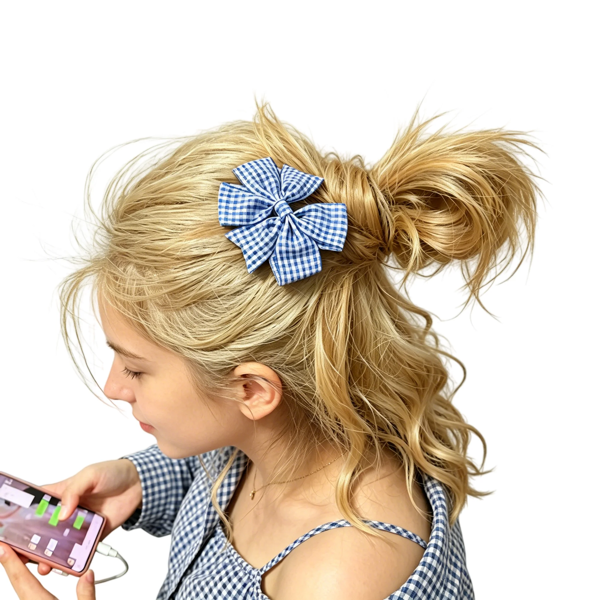 

10 шт. корейских заколок для волос с милыми бантиками, классические черные в клетку, подходят для девочек, женщин, для школы, спорта, танцев, повседневного использования.