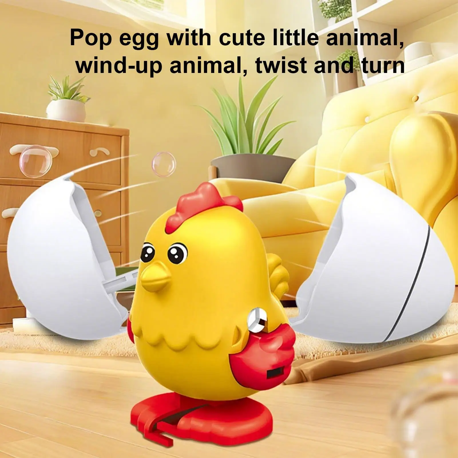 Aufziehbares Hühnerspielzeug, Ostern, Partygeschenke, springendes Tierspielzeug für Jungen und Mädchen, Kindertagesstätte, Zentren, Geburtstag, Urlaub, Weihnachten, Spielzimmer