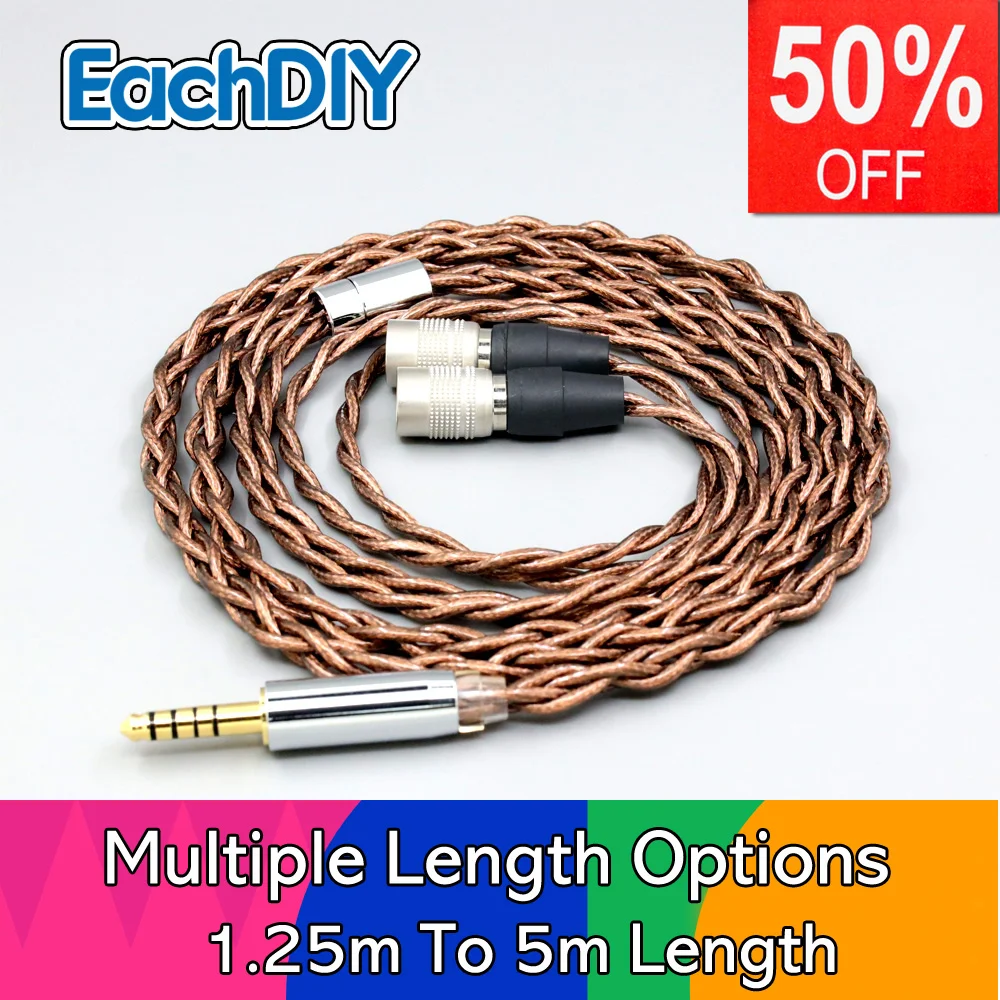 

99% 24k Gold 7n Pure Silver Graphene Shield Earphone Cable For Mr Speakers Alpha Dog Ether C Flow Mad Dog AEON LN008545