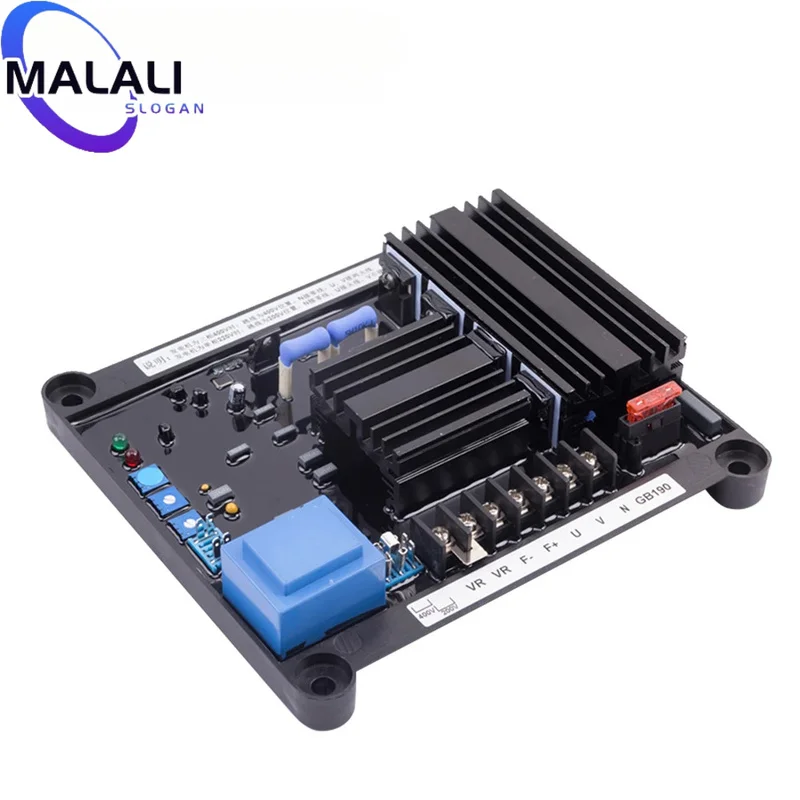 GB190 AVR Automatic Voltage Regulator 20A Full‑Wave Excitation Stabilizer Module AC 220V Generator Spare Parts