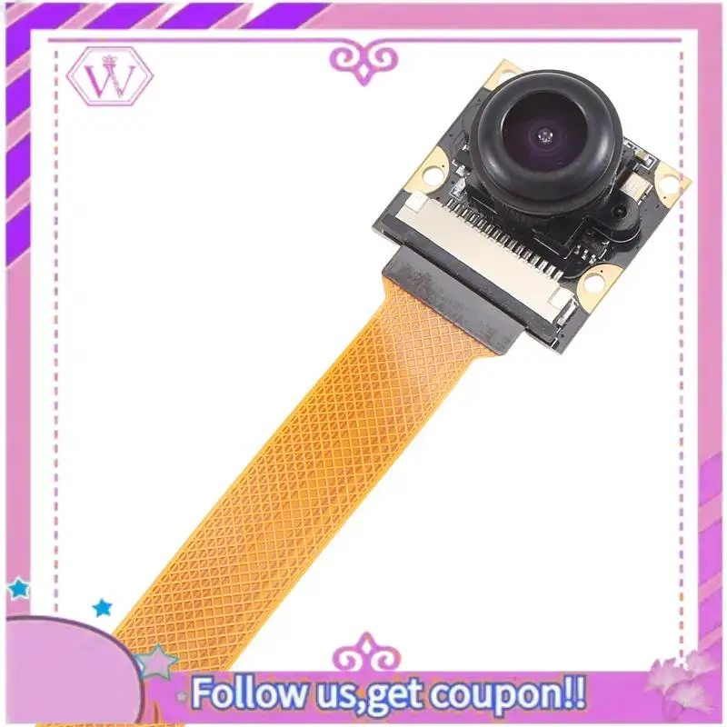 ABSL-For Raspberry Pi 5/Zero/2W/W Camera Day And Night Vision Adjustable Focus Module, OV5647 5MP 1080P 130° Viewing Angle Black