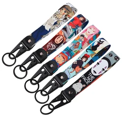 Anime Cat Phone Strap Lanyard For Keychain USB ID Card Badge Holder Cellphone String Phone Charm Hook Wrist Strap Lanyard