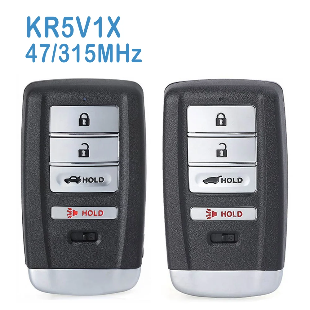 

2 Pcs/lot KR5V1X Auto Smart Remote 3+1B SUV 315MHz ID47 Chip 7812D-V1X Replace Car Smart Key For Acura MDX RDX ILX TLX 2014-2020