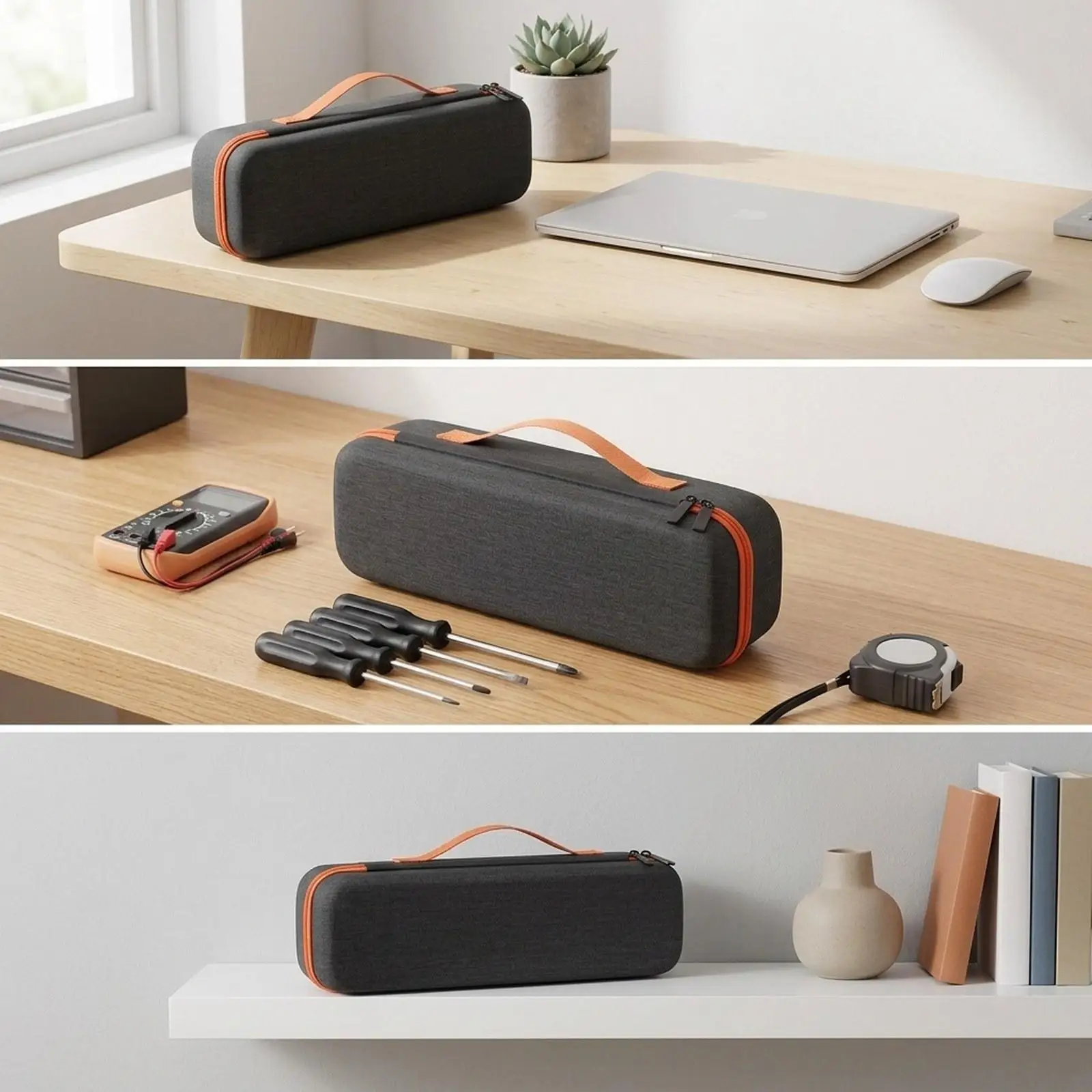 Sturdy Hard EVA Tool Storage Case Wide Mouth Hard Storage Bag EVA Hard Case Tool Bag Travel Tool Case for Wrenches Mechanic