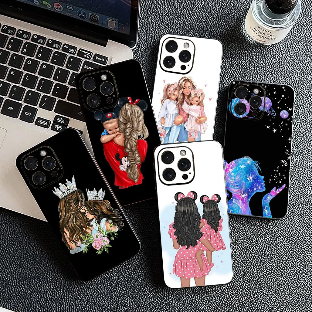 Capa de Telefone Feminina para Motorola Moto Edge - Mãe e Filha - Imagem 3