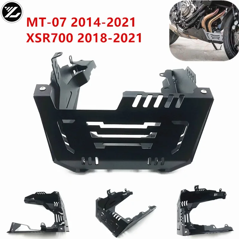 Motorcycle Chassis Expedition Skid Plate Engine Guard Chassis Protective Cover For MT07 MT-07 2014-2021 XSR700 XSR-700 2018-2019