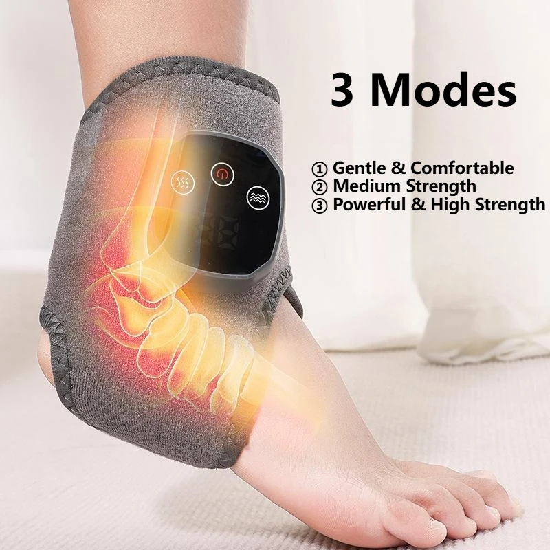 

Electric Heating Ankle Massager Graphene Hot Compress Foot Joint Warm Brace Adjustable Temperature Portable Comfortable Durable