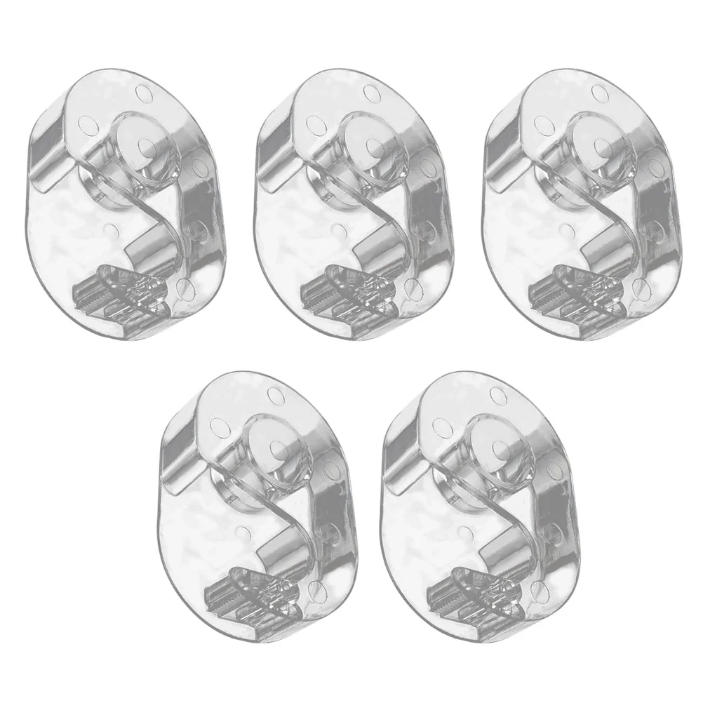 

5Pcs Eyelash Tape Cutter Portable Transparent Acrylic Tape Dispenser Office Desk Holder Study Supplies Roll Dispenser