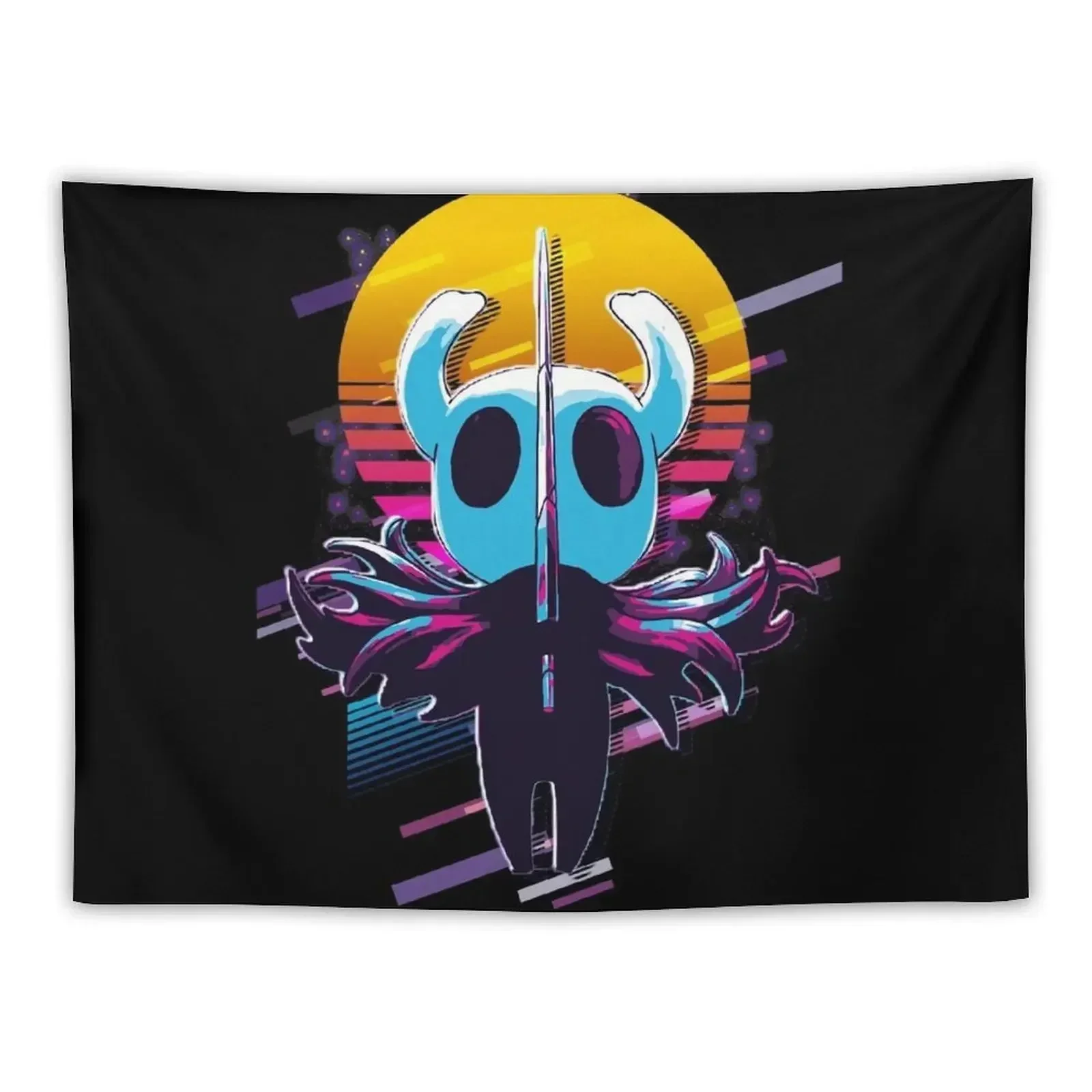 

The Knight - Hollow Knight *80s retro* Tapestry Wall Mural Room Decore Aesthetic Home Decoration Tapestry