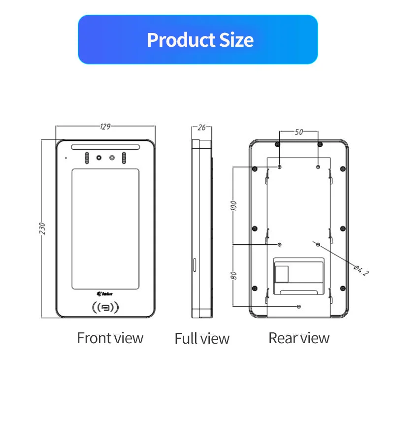 Face recognition all-in-one machine 7 inch access control swipe card password mobile phone remote unlocking