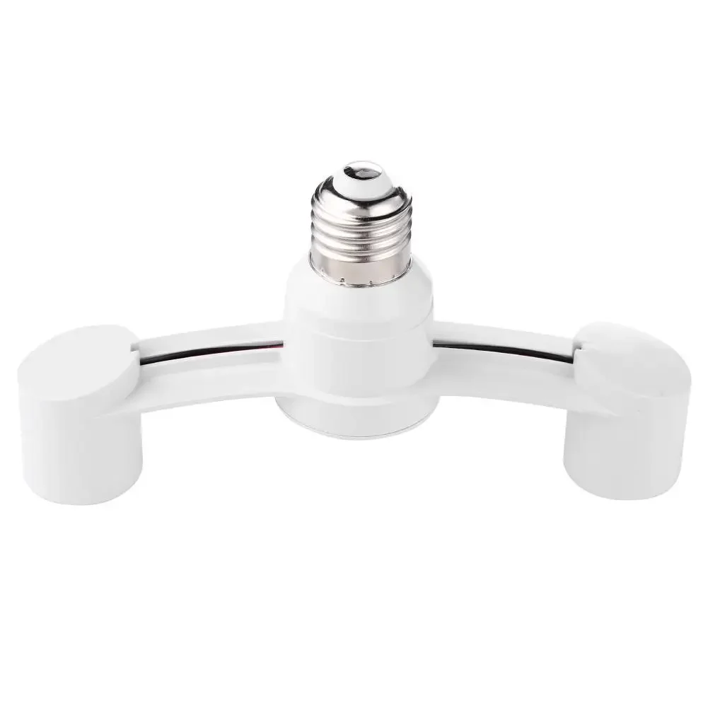 10-1PCS E27 To 2E27 Conversion Lamp Holder 85-285V Lamp Head Conversion Holder for Home Hotel Lighting Base Accessories