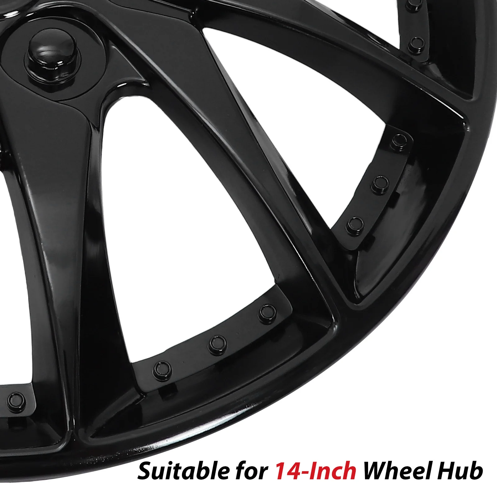 

1 Piece Car Wheel Hubcase Hub Cover Black PP Replacement for Lost Damaged Hubcap Auto Accessory Upgrade Hubcap