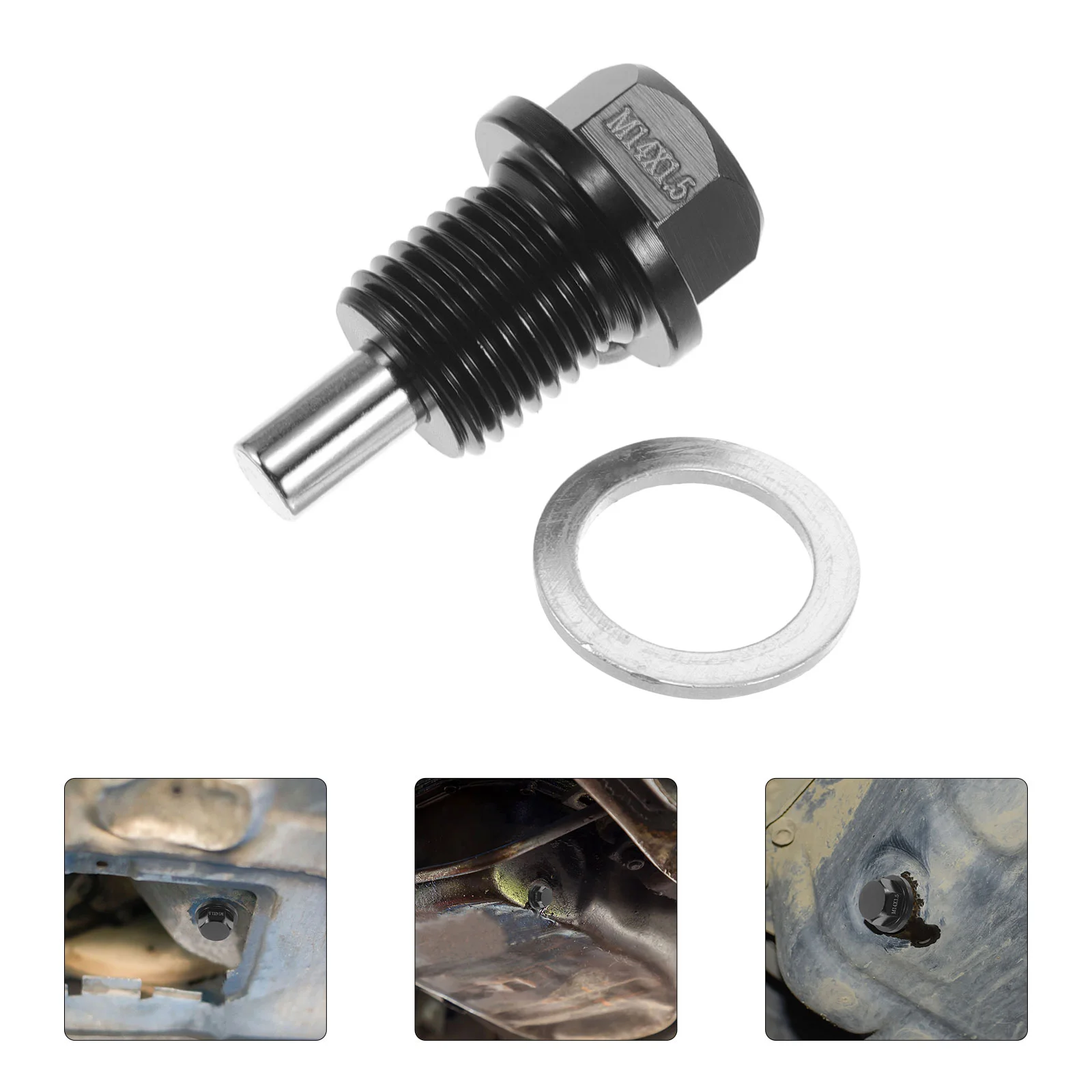 Car Oil Drain Plug Screw Automotive Replacement Engine Plugs Aluminum Alloy Gasket