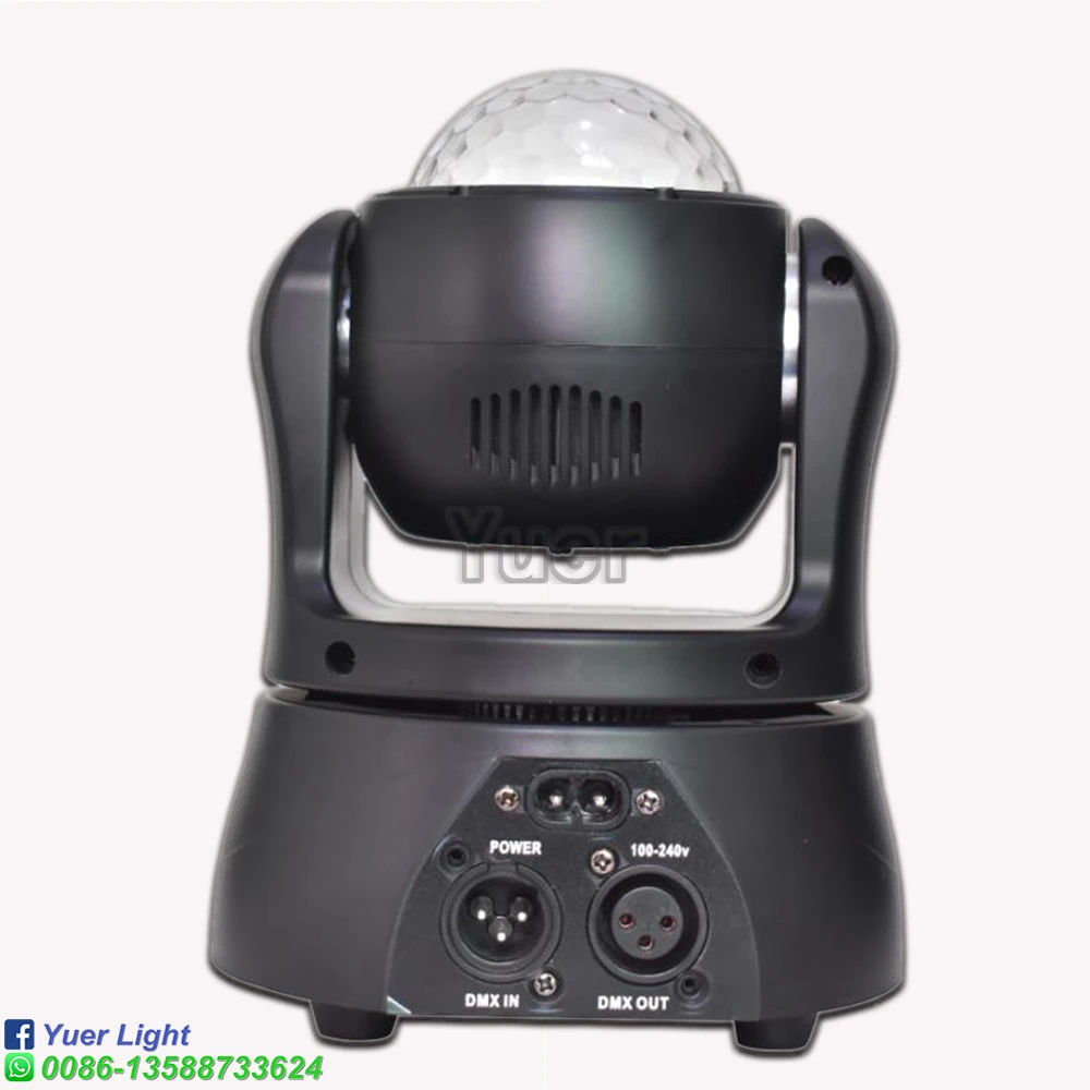 60 واط صغير تتحرك رئيس ضوء RGBW 5in1 LED DMX512 التحكم الصوتي تأثير المشكال ل DJ ديسكو نادي الحفلات عرض مسرحي
