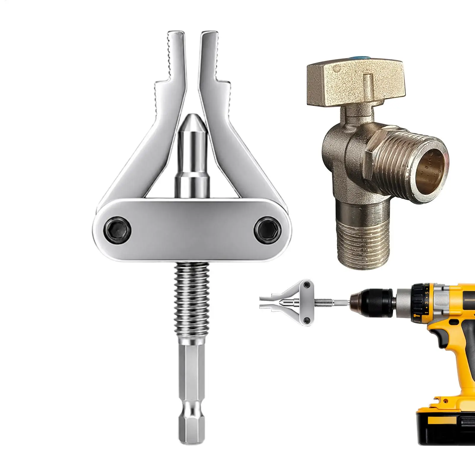 Faucet Angle Valve Wire Extractor Steel Hex Shank Pipe Repair Tool Broken Wire Extractor For Drill Wrench Kitchen Bathroom