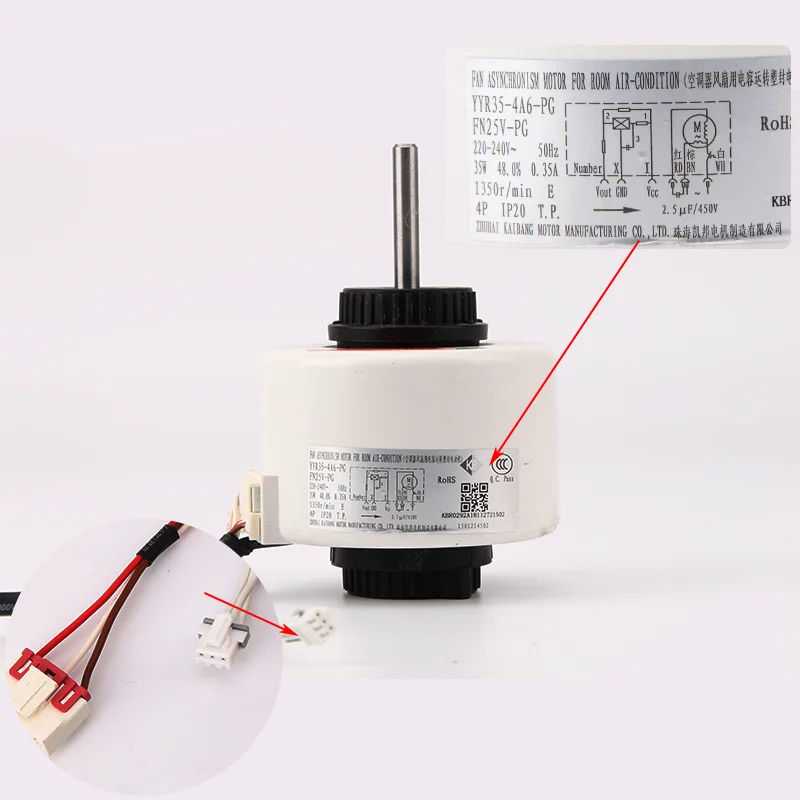 new good working for Air conditioner machine motor YYR25-4A-PG = FN25A-PG FN25C-PG Motor