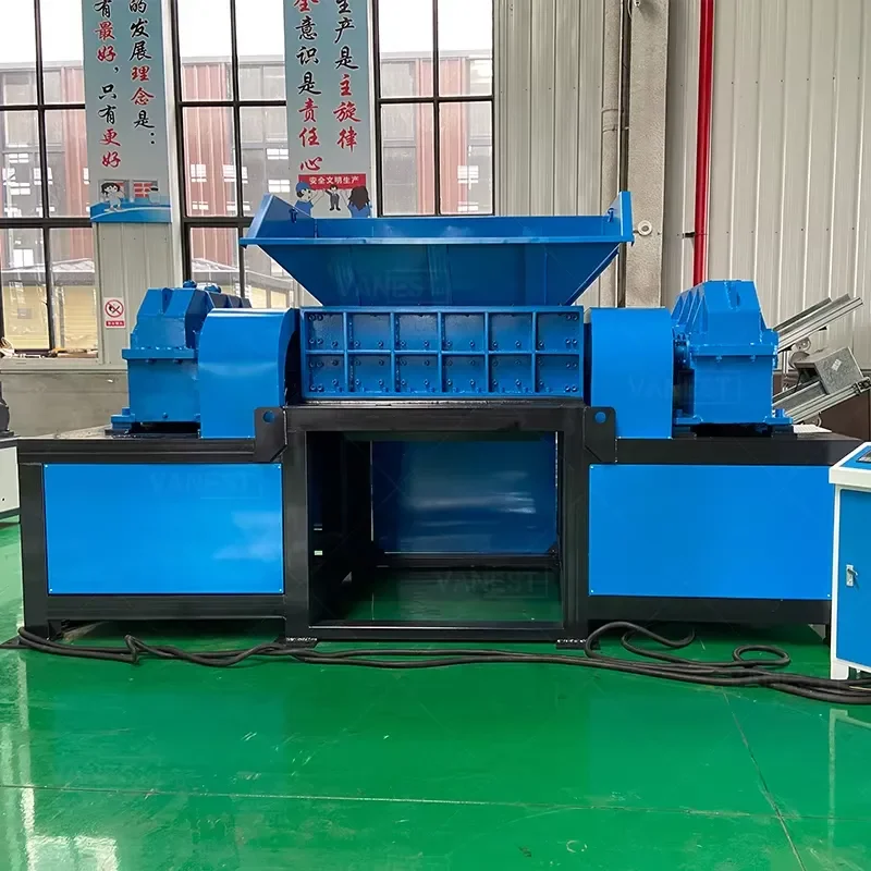Granuladora de cable de cobre VANEST Heavy Multiple Purpose E-waste Industrial Plastic Double Shaft Tire Shredder Scrap