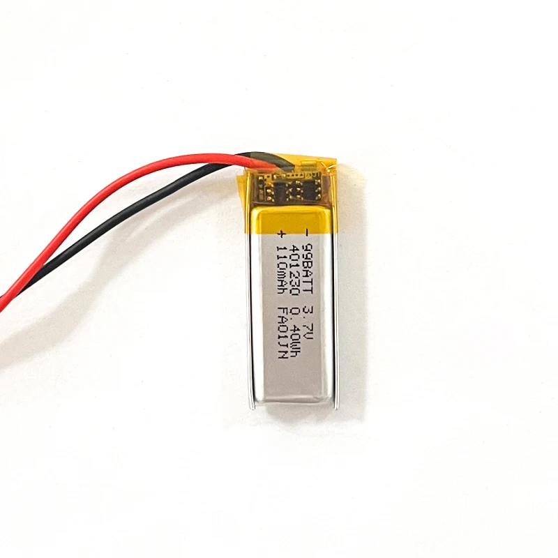 10pcs 401230 3.7V 110mAh Li-po Battery Rechargeable Polymer Lithium Batteries for Mp3 Bluetooth Speaker Headphone LED Light Toys - view 3
