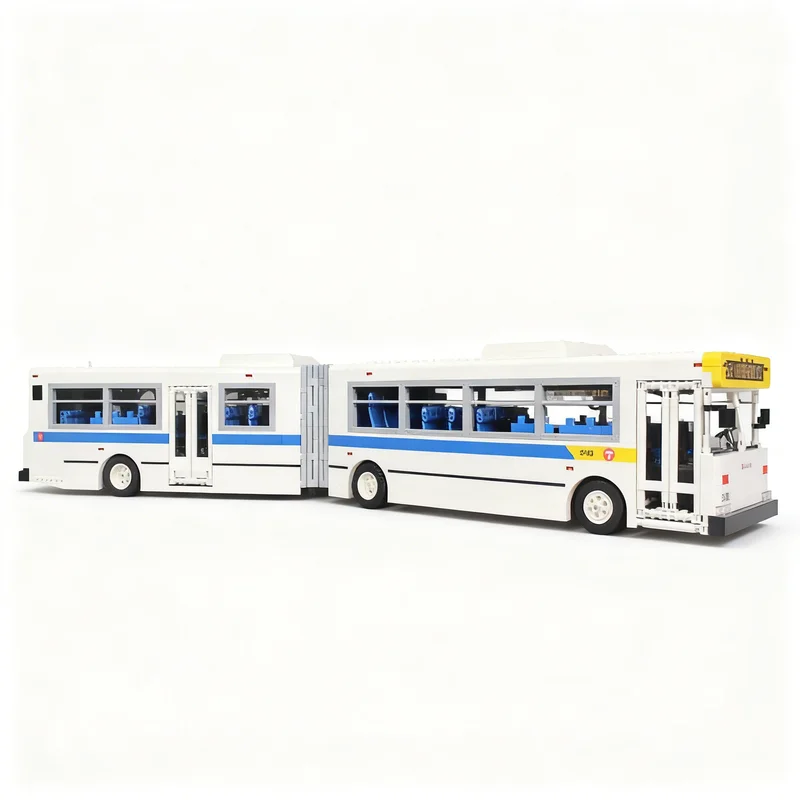 6656pcs MOC New Flyer D60HF Metro Transit Bus Model Building Blocks Toys Architecture Christmas Gift Creative Kids Education DIY