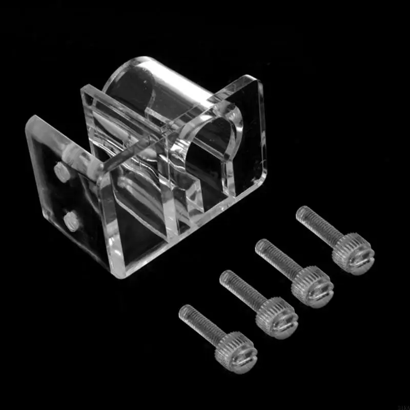 

31KA Pipe Holder Adjustable Acrylic Aquarium Tube Clamp Hose Holders Clip for Tubing