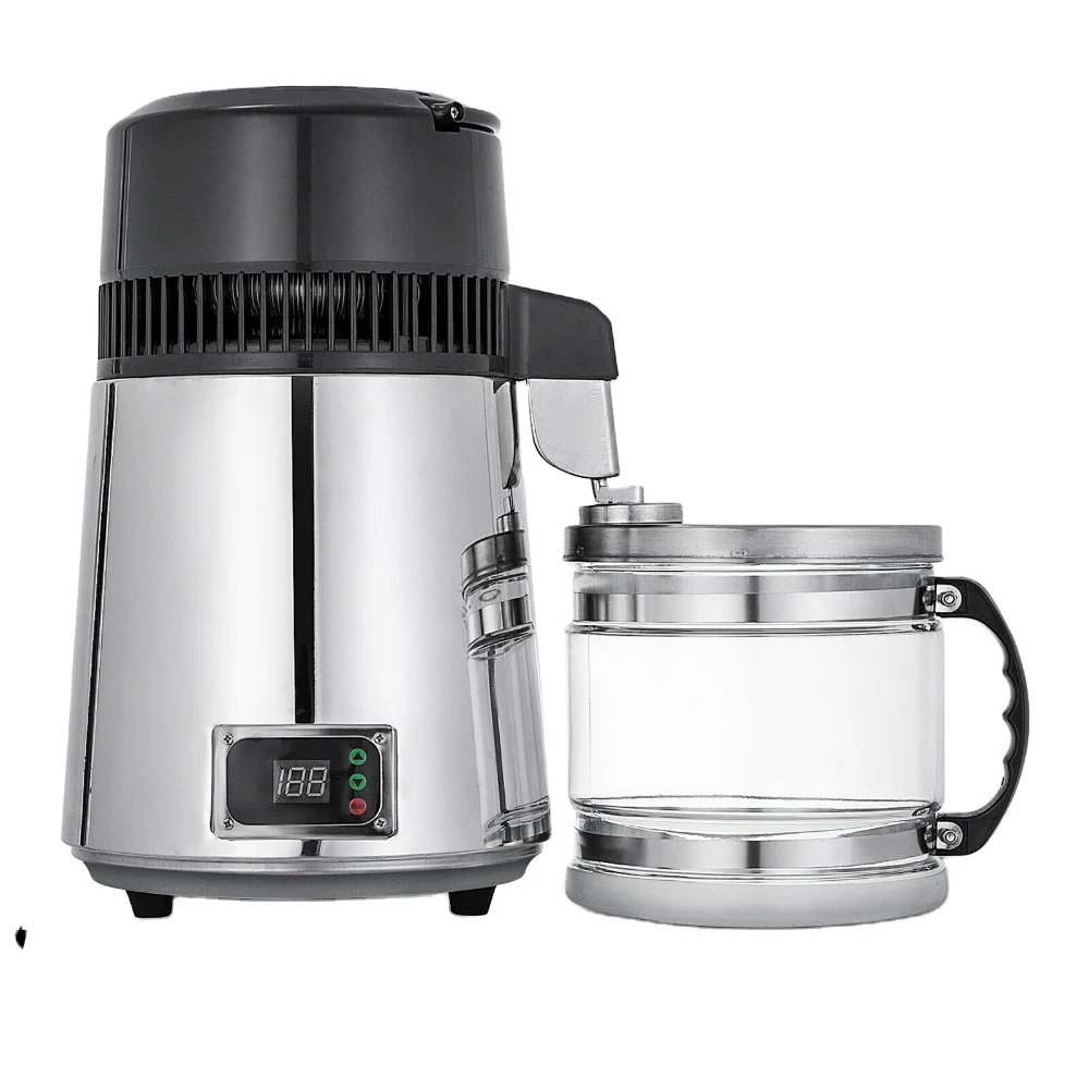 

High Performance New Portable 4L Home Water Distiller With Glass Jug