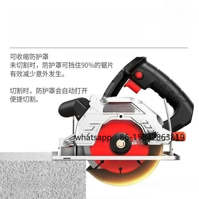 Handheld Electric Tile Cutter 220V Woodworking Circular Saw for Grooving Slab