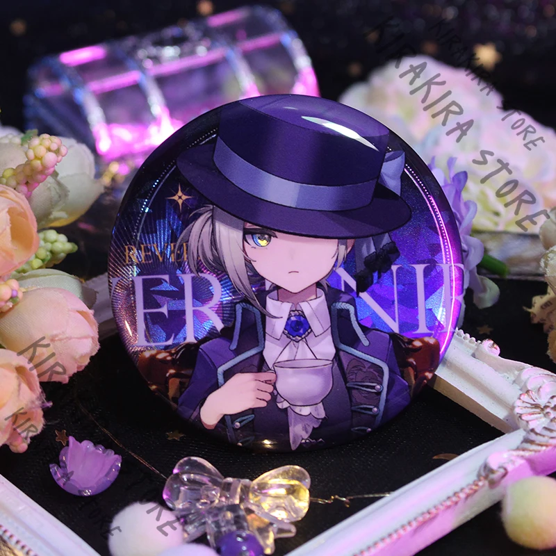 Reverse:1999 Anime Tinplate Badge Vertin Sonetto An-an Lee Medicine Pocket Regulus Emblem Brooch Cosplay Ornaments Pendants