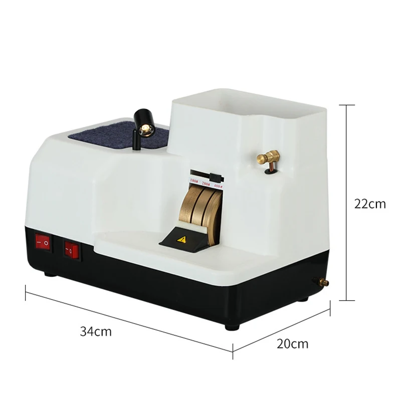 WB 3306B Optical Manual Lens Edger Hand Cutting Grinder Machine with 18mm15mm 10mm Three Wheels for Spectacle Glasses Processing