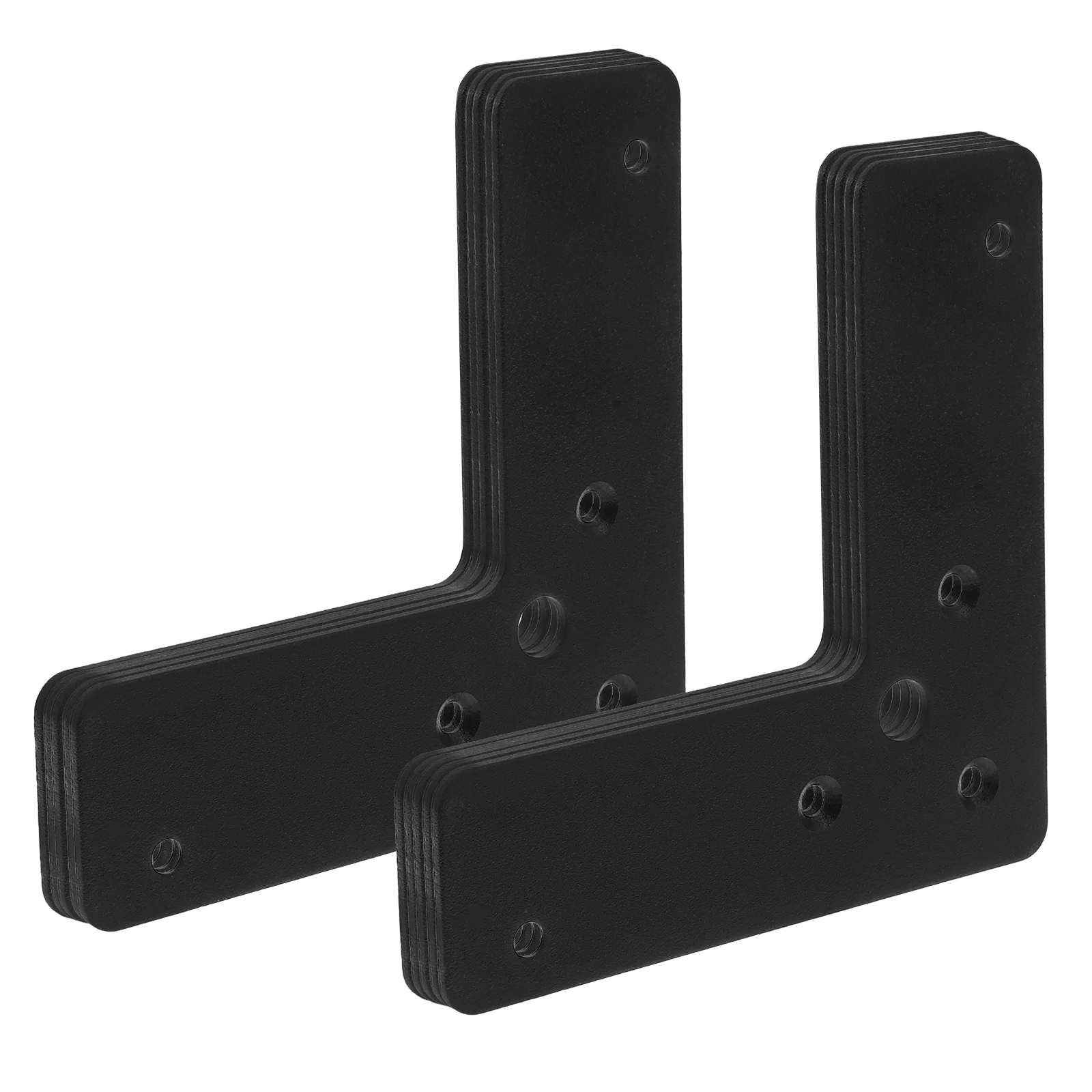 

10Pcs L Shape Flat Brackets Stainless Steel Corner Brace Heavy Duty Support for Shelves Furniture Flat Corner Brace Plate