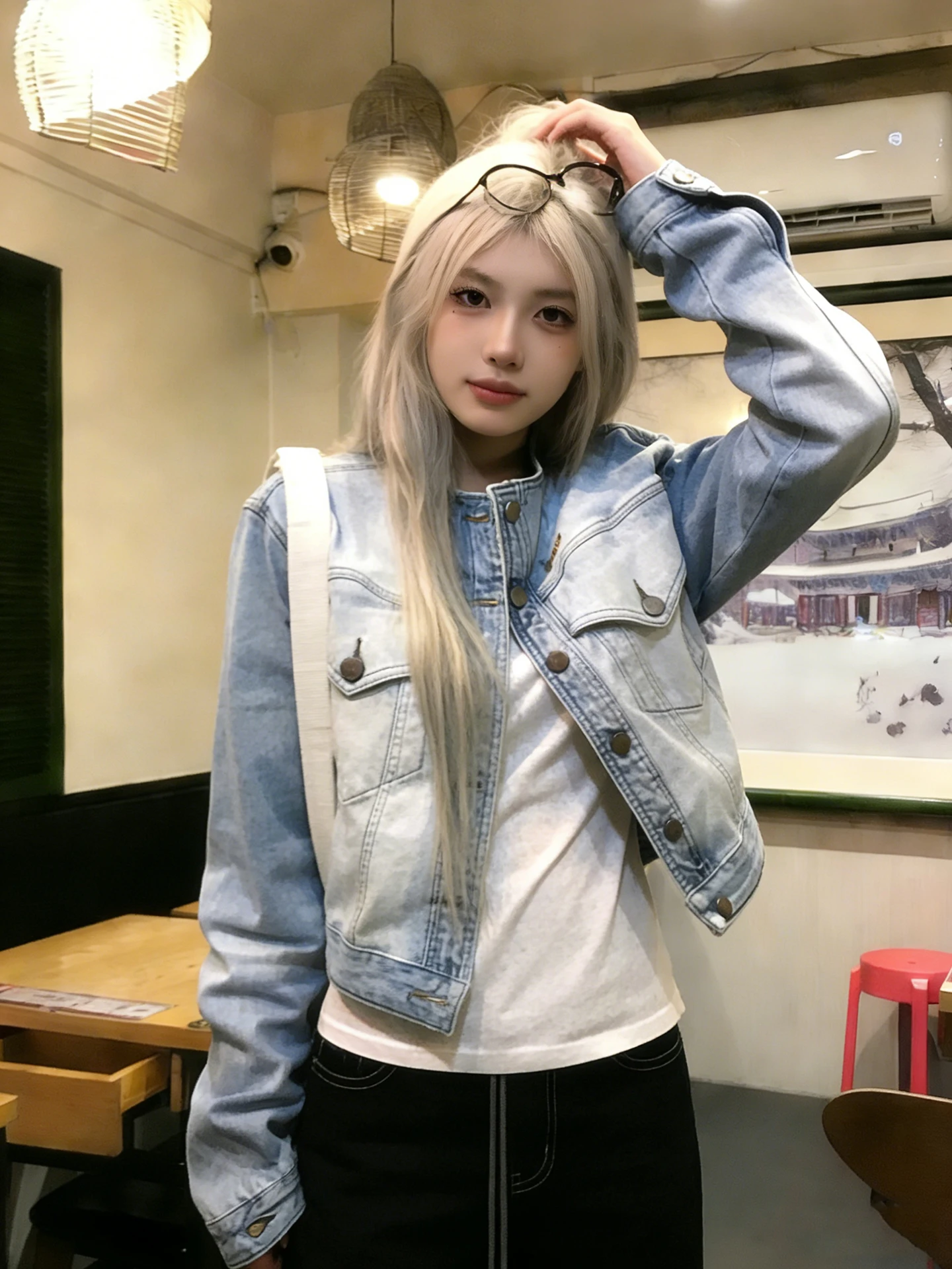 

Cool ort Stand Collar Denim Jaet Women's Early Spring Vintage Blue Casual Coat Top Commute Sle Loose Fit Long Sve