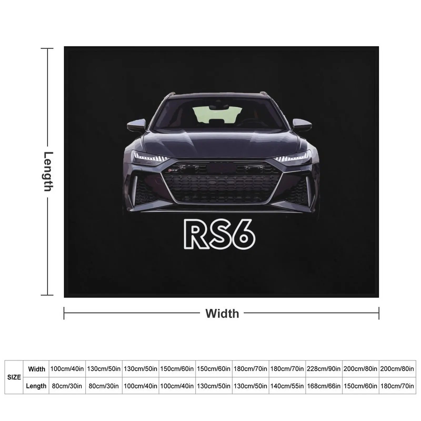 2020 Audi RS6 Throw Blanket halloween Furrys Blankets