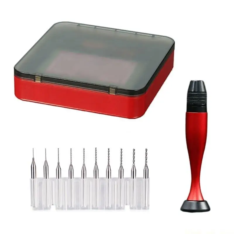 A2BE Ergonomic High Strength Aluminum Hand Drill for 0.3-3.2MM Bit Creative Crafting And Repair Hobbyists Building Hobby Tool