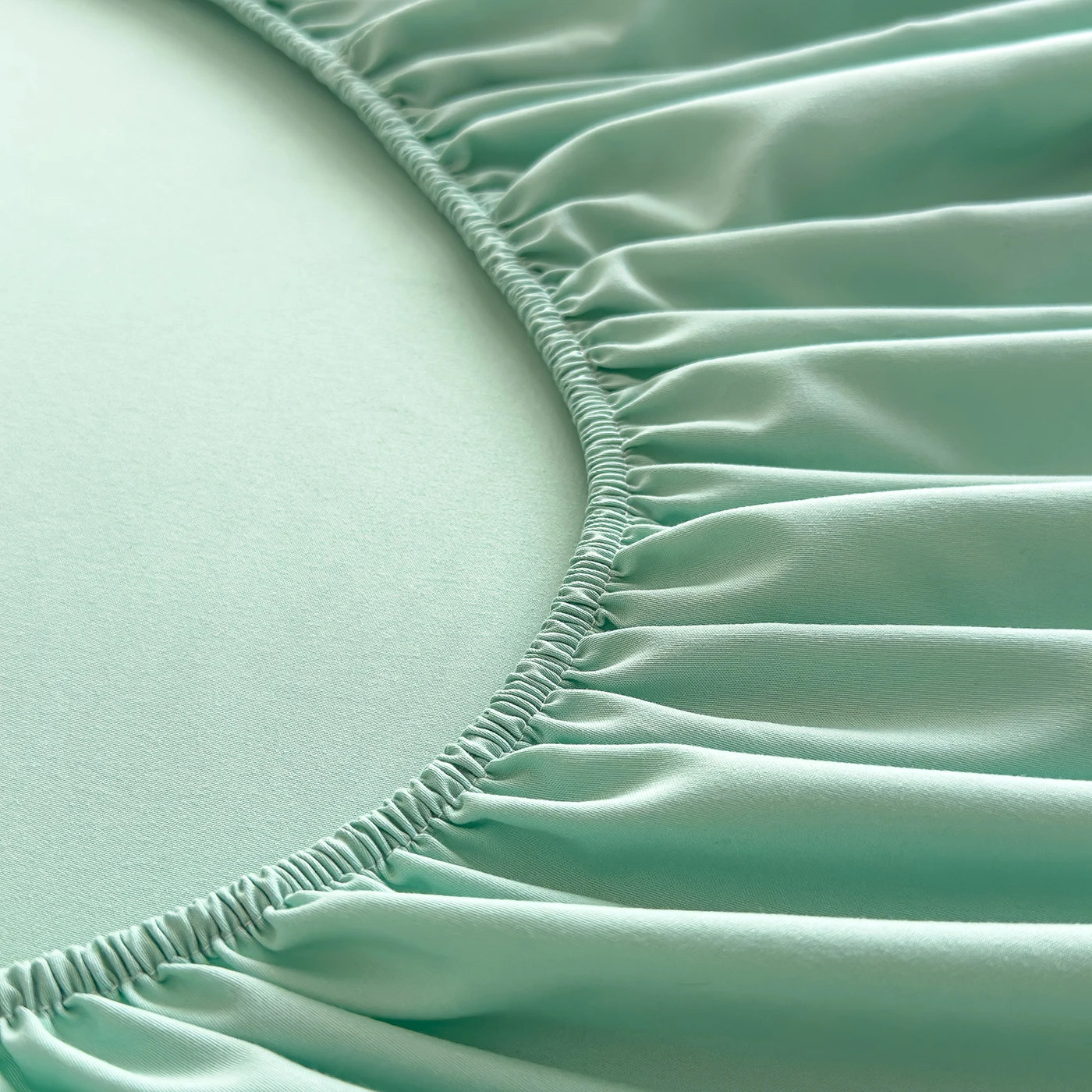 Baumwoll-Spannbettlaken mit elastischen Bändern, hochwertige farbige Matratzenbezüge für Einzel-, Doppel-, King- und Queen-Betten ohne Kissenbezüge – Detail 12