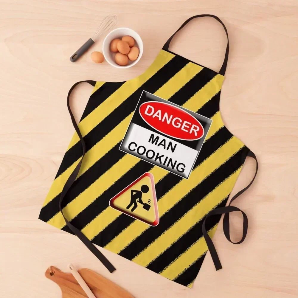 

Danger Man Cooking Apron waiter Household Items Woman Work Manicurists Apron