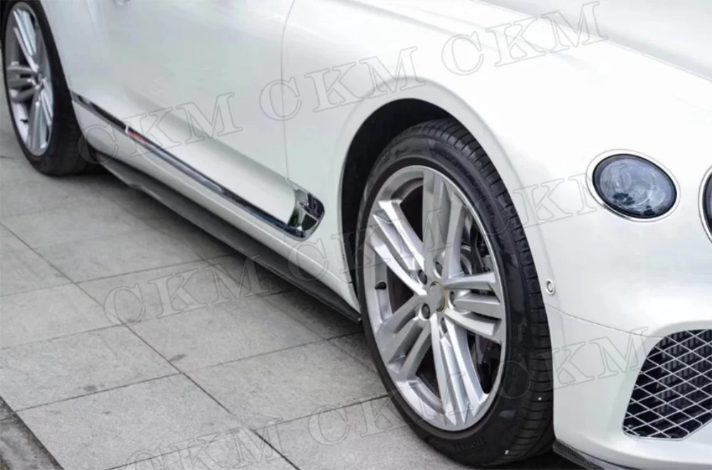 

Боковые юбки из углеродного волокна, рокерная панель, разделитель губ для Bentley Continental GT W12 2018-2021, рокерные панели боковой юбки
