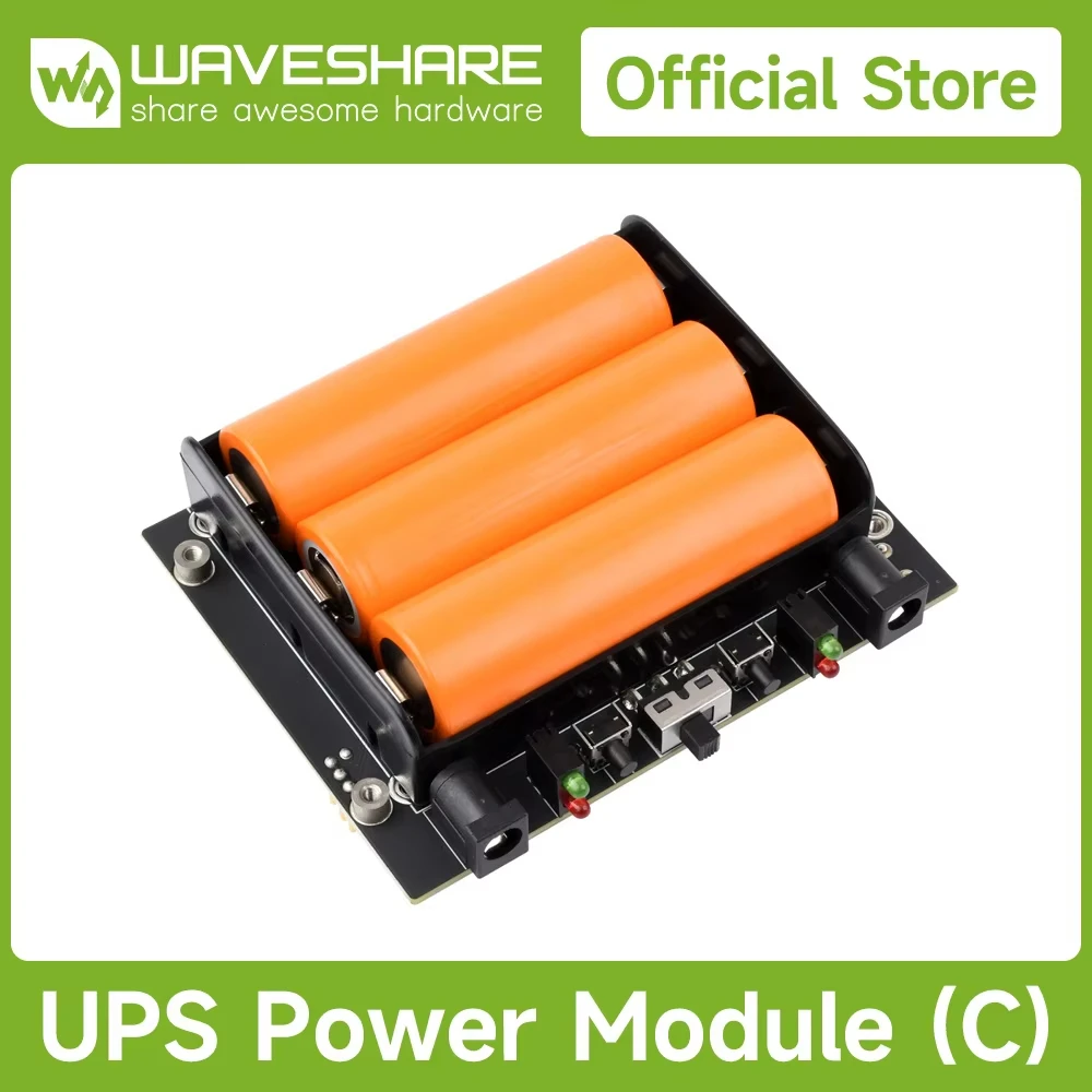 UPS Power Module (C) Waveshare For Jetson Orin Supports 21700 Li battery (NOT included)