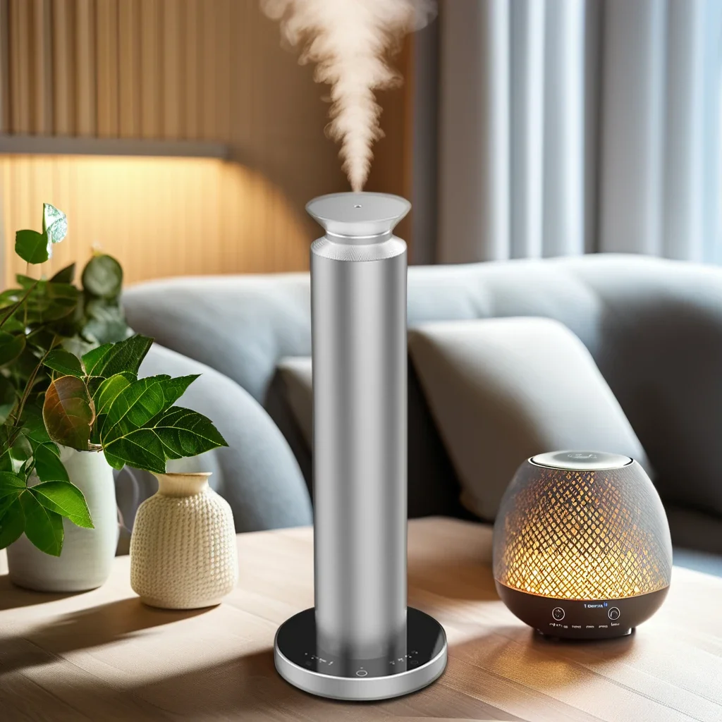 エッセンシャルオイルアロマディフューザー,デラックス,新しいデザイン,Bluetooth,wifi,アプリケーション制御,家庭用,2年間の保証