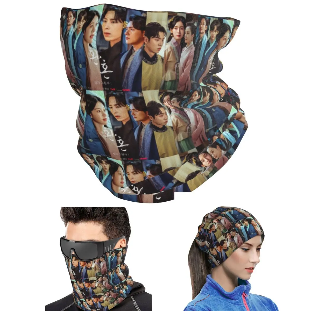 Kdrama Alchemy Of Souls Light And Shadow Bandana Neck Cover Printed Magic Scarf Multi-use Balaclava Unisex Adult Winter