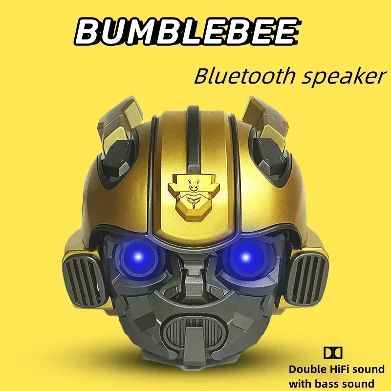 Bumblebee Bluetooth Speaker Cartoon Transformers Creative Cartoon Card Outdoor Wireless Audio Subwoofer Caixa De Som