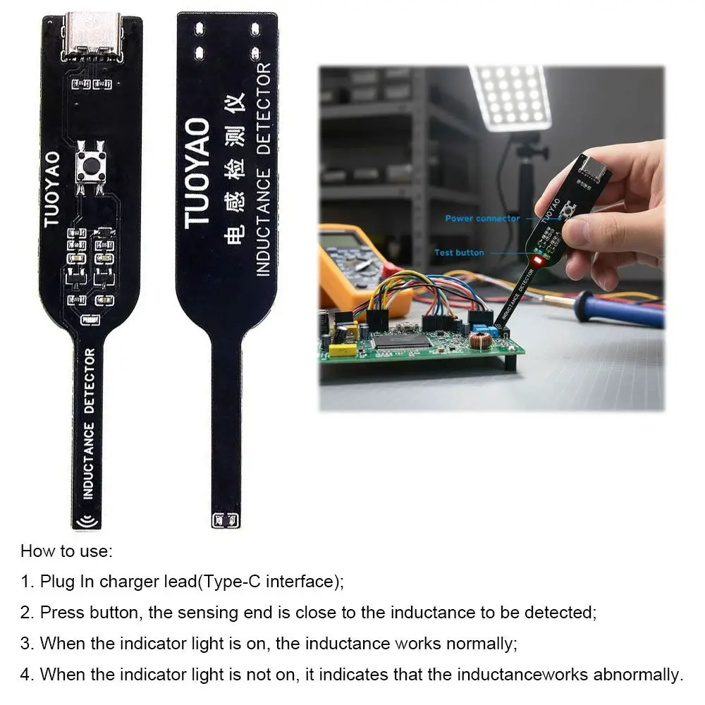 High Accuracy Motherboard Coil Tester Strong Stability Professional Electromagnetic Induction Tester Quick Investigation