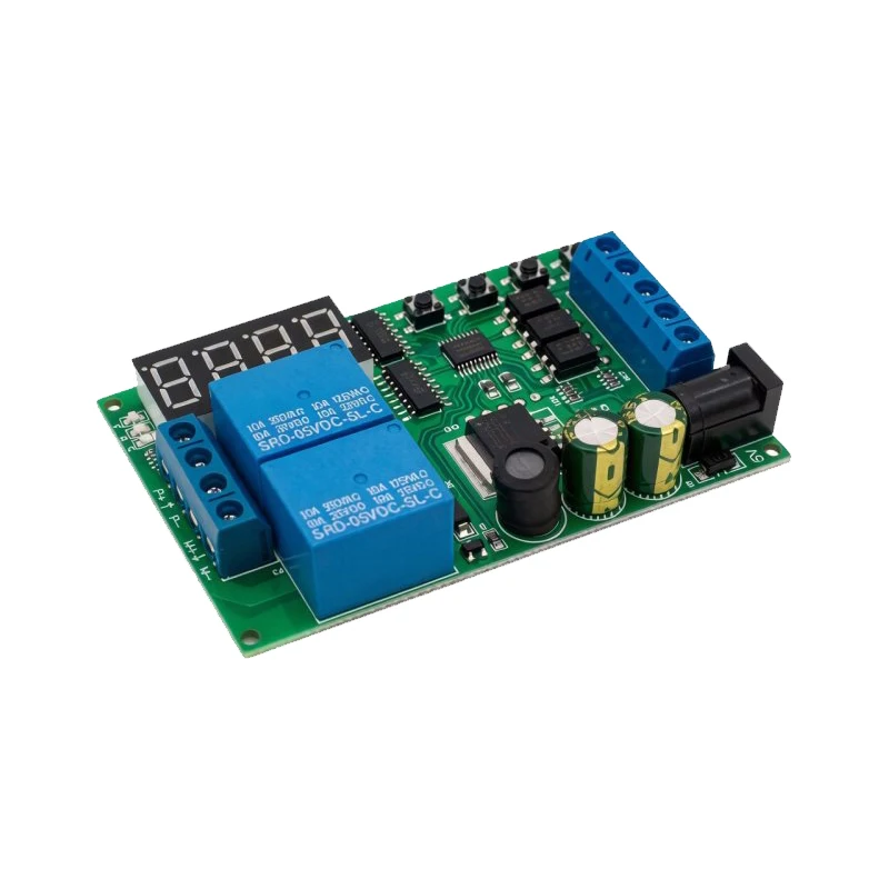5-24V DC Multi-function Forward Reverse Motor Controller Dual Relay Timing Motor Speed Direction Control Module