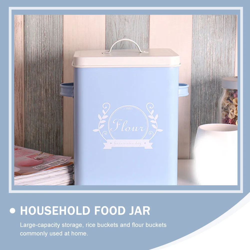 

Large Capacity Rice Storage Organizing Box with Sealing Lid for Flour Soybeans Tea Snacks Household Food Jar