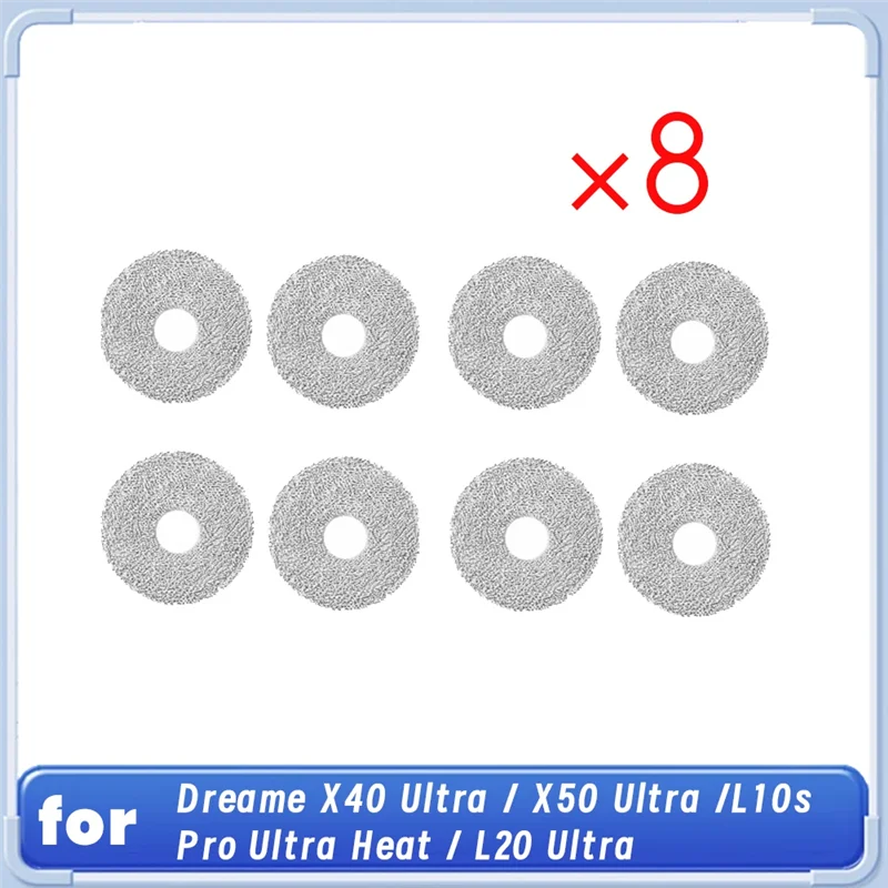 

AA76-для Dreame X40 Ultra/X50 Ultra/L10s Pro Ultra Heat/L20 Ultra, тряпка для чистки, запасные части, 8 шт.
