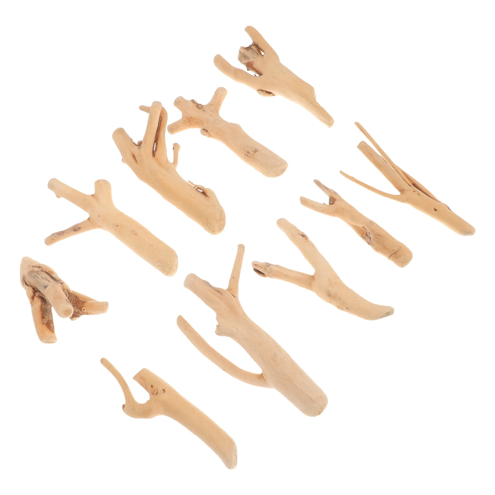 

10Pcs Natural Driftwood Aquarium Decorations Assorted Branches Safe Reliable Creative Unique Fish Tank Landscaping