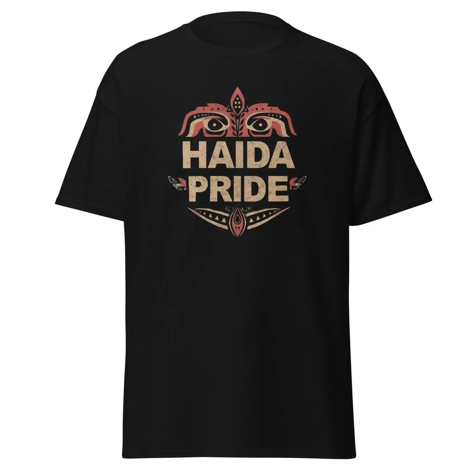 Haida Pride T Shirt Northwest Coast Formline Art vintage Washed Versatile Stretched designer clothes Comfortable homme