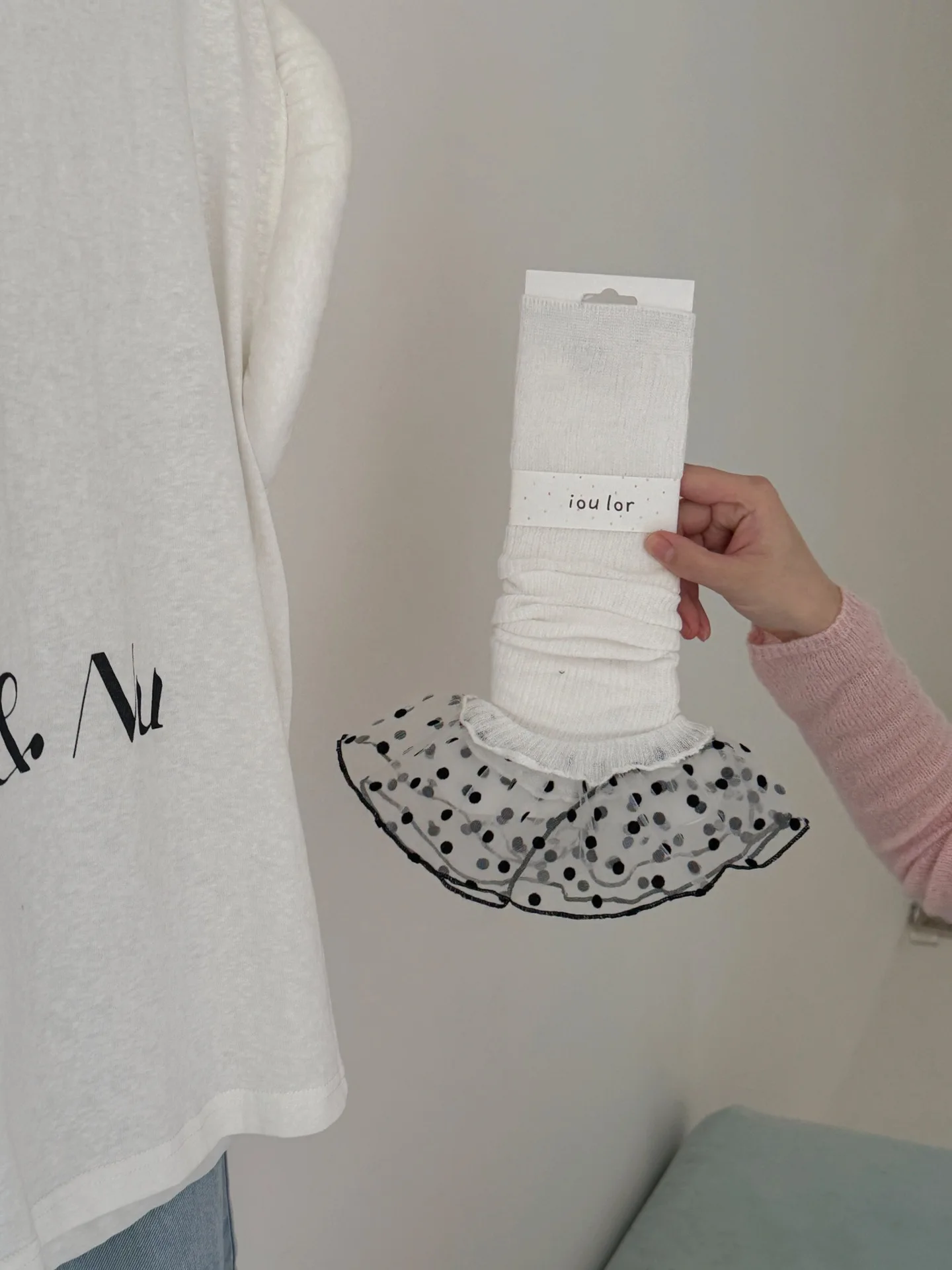 Horn-type Leg Cover Modified Leg-type New Socks Cover Thin Splicing Polka Dot Japanese Stacking Socks