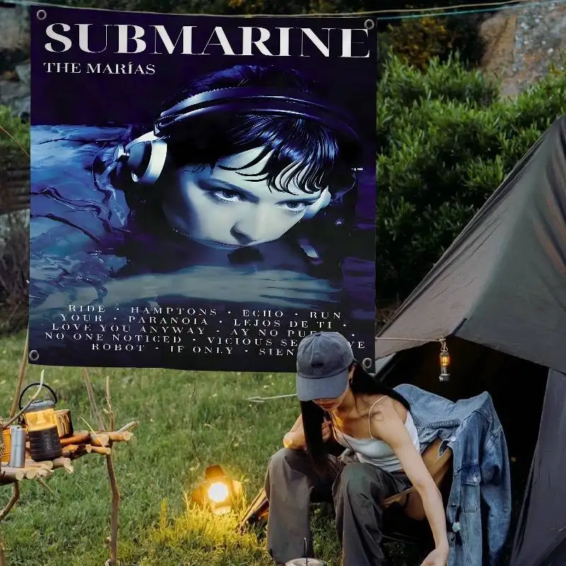 Album Art S-Submarine The Marias Creative Pattern Hanging Flag Polyester Printed Banner Hand Pulled Flag